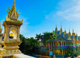 Chùa Som Rong – ngôi chùa mang kiến trúc Khmer độc đáo tại Sóc Trăng